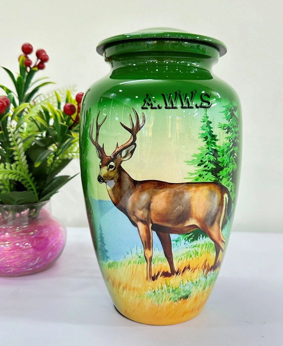 Cremation Urn Memorial Jar Pot Container | Full Size Urn for Funeral Ashes
