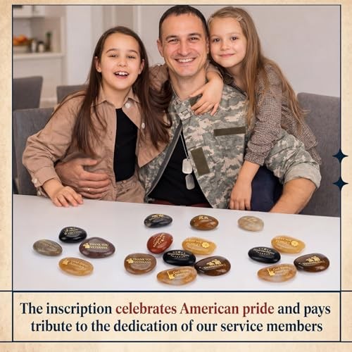 Pcs Veterans Gifts Memorial Stones 6 Different 4th of July 30 Independence Day