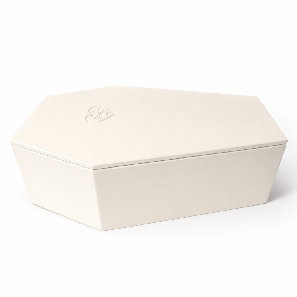 Small Dog Casket Coffin | Pet Memorial Burial Box Chihuahua Yorkie Wood 19.5 in