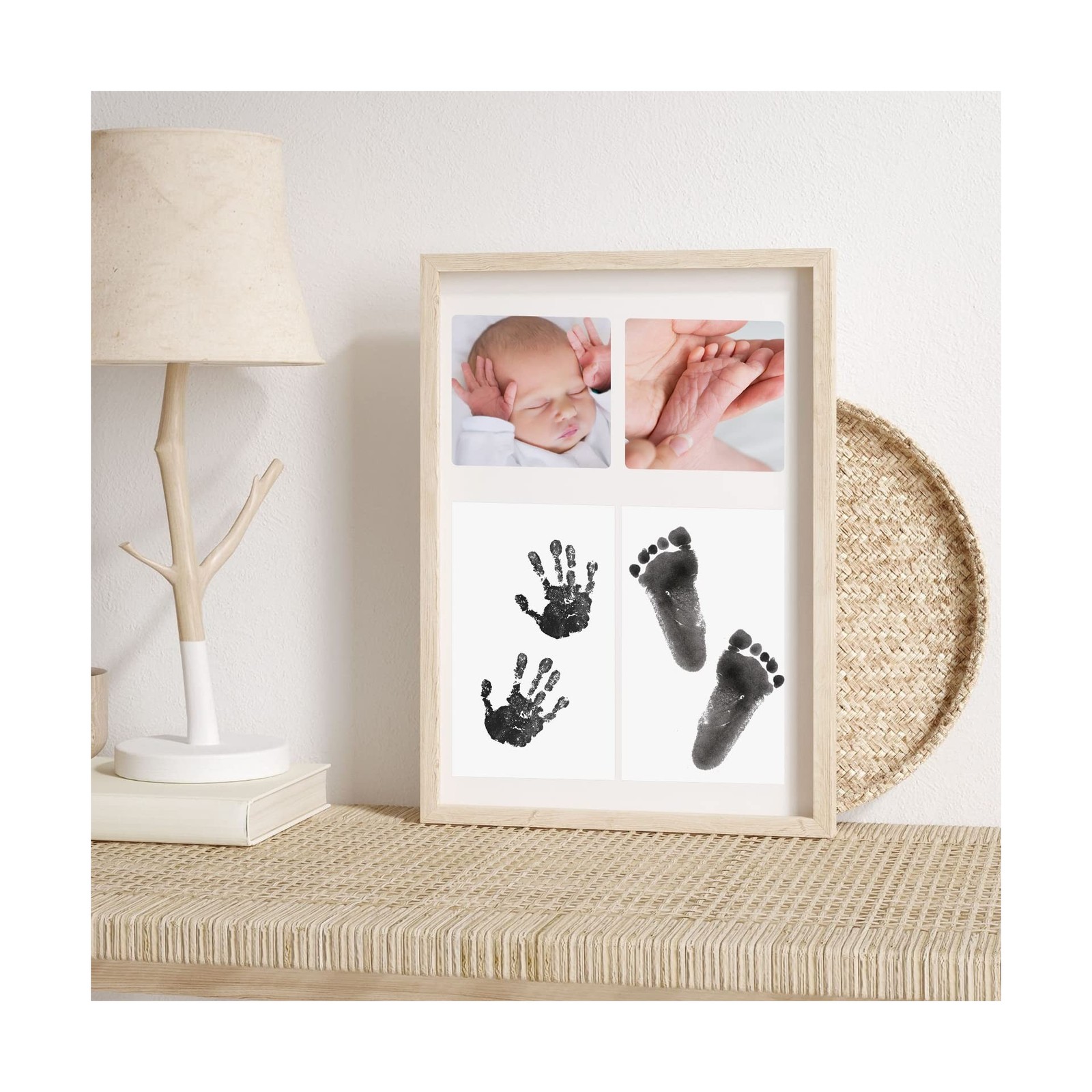 48 Pcs Inkless Baby Footprint Kit Includes 16 Pcs Colorful Ink … FAST USA SHIP