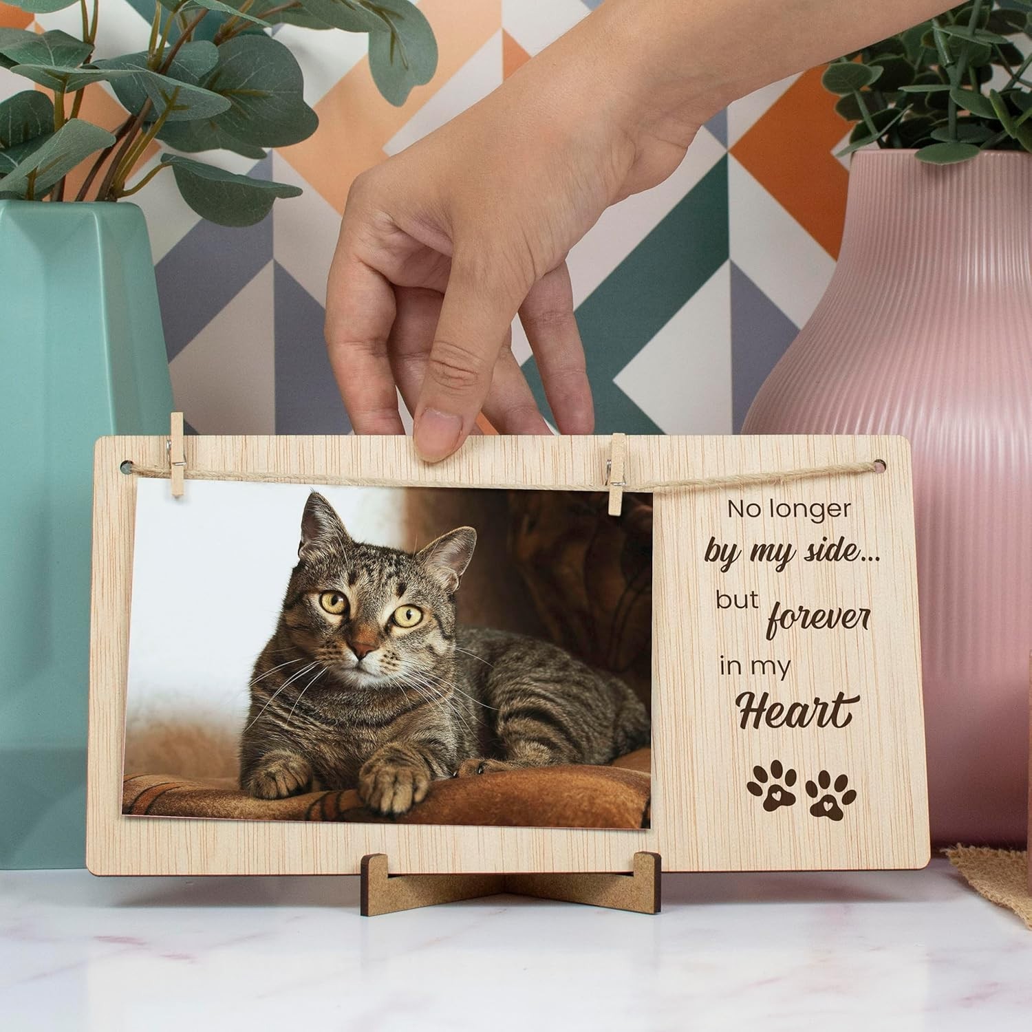 Pet Memorial Picture Frame, Sympathy Gifts for Loss of Dog or Cat, Bereavemen…