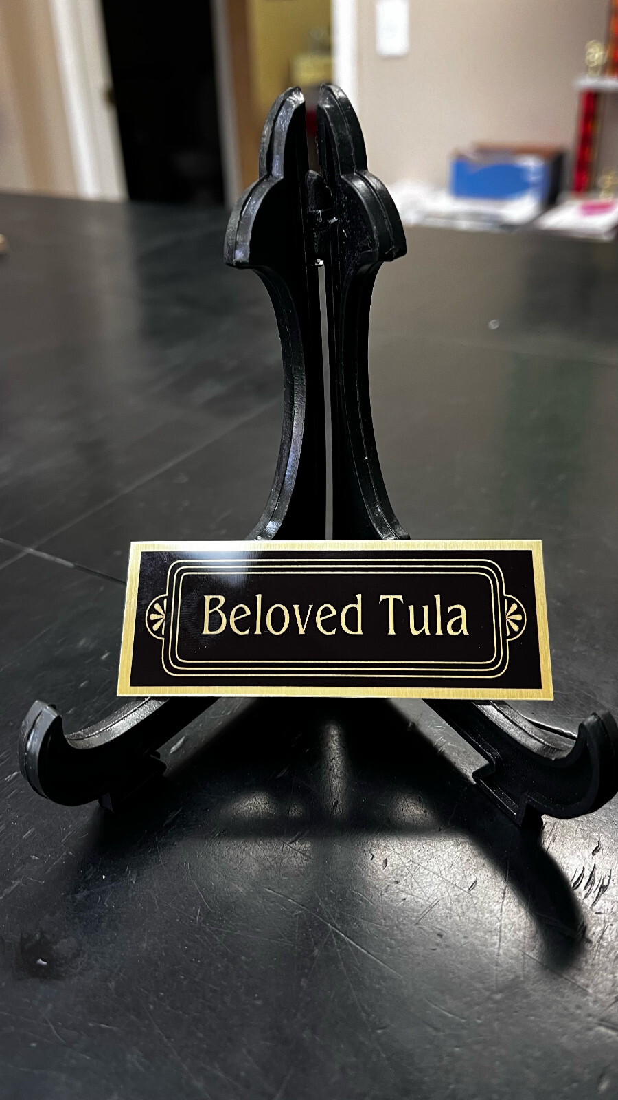 1 1/4″ x 3 1/4″ Customized Aluminum Plate for Pet Memoiral Urn