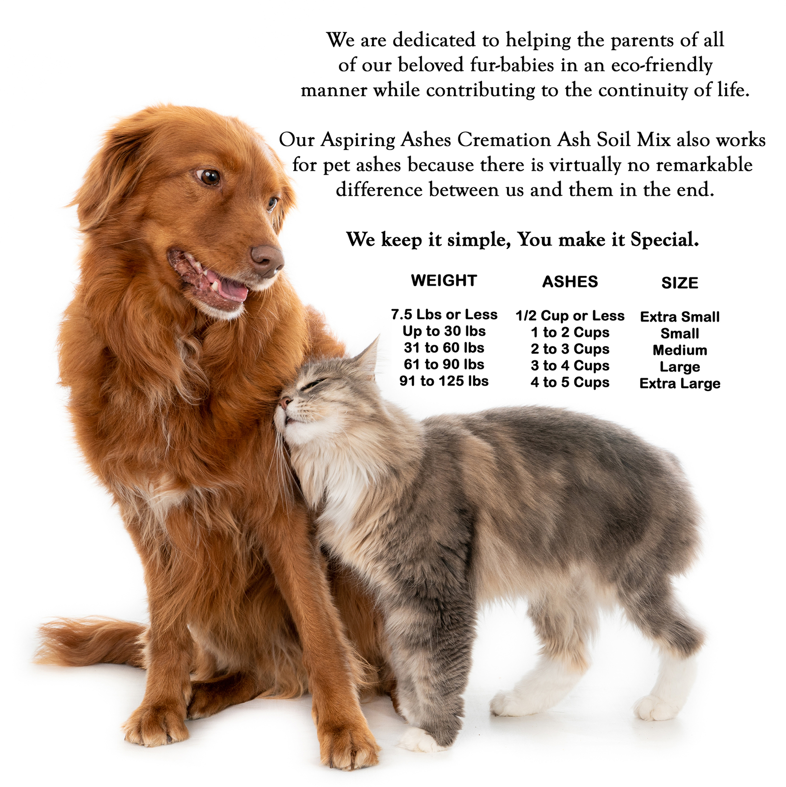 Soil for Cremated Pet Ashes: Medium Pet Memorial Kit