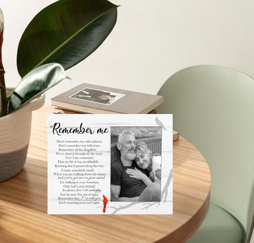 Remember Me Picture Frame, Memorial Frame Gift for Loss of Loved One, 8×10