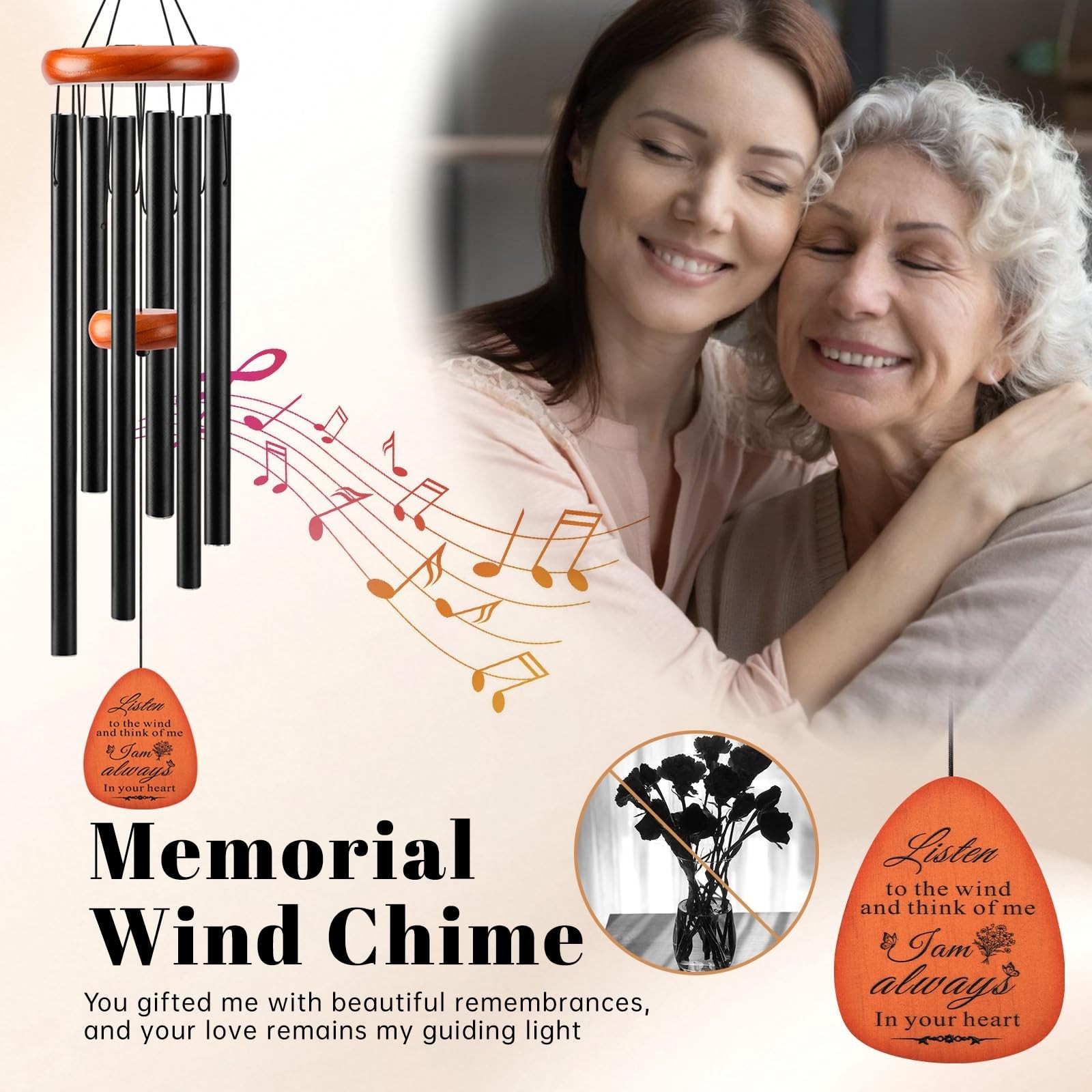 Sympathy Gifts for Loss of Loved One Memorial Wind Chimes Sympathy/Bereavemen…