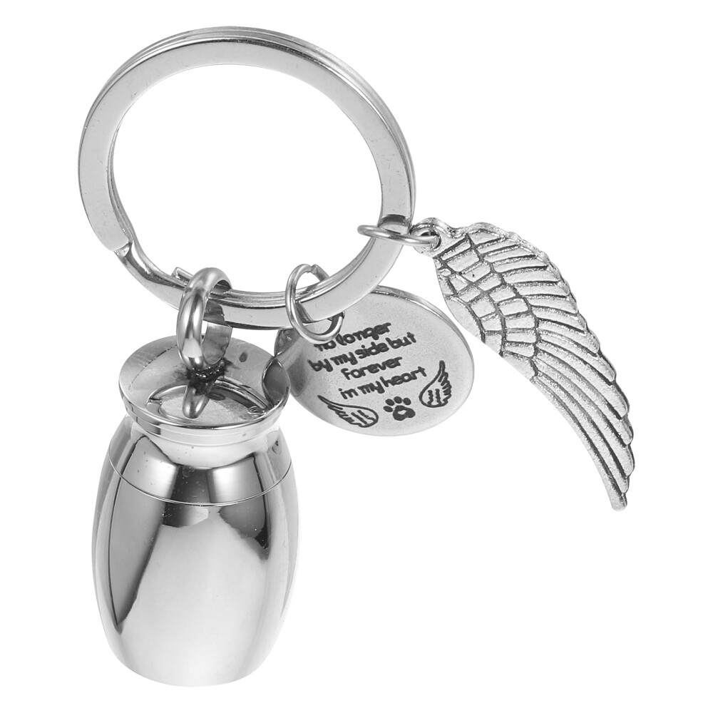 Mini Urn Memorial Keychain Small Cremation Urn Keepsake Keychain for Ashes