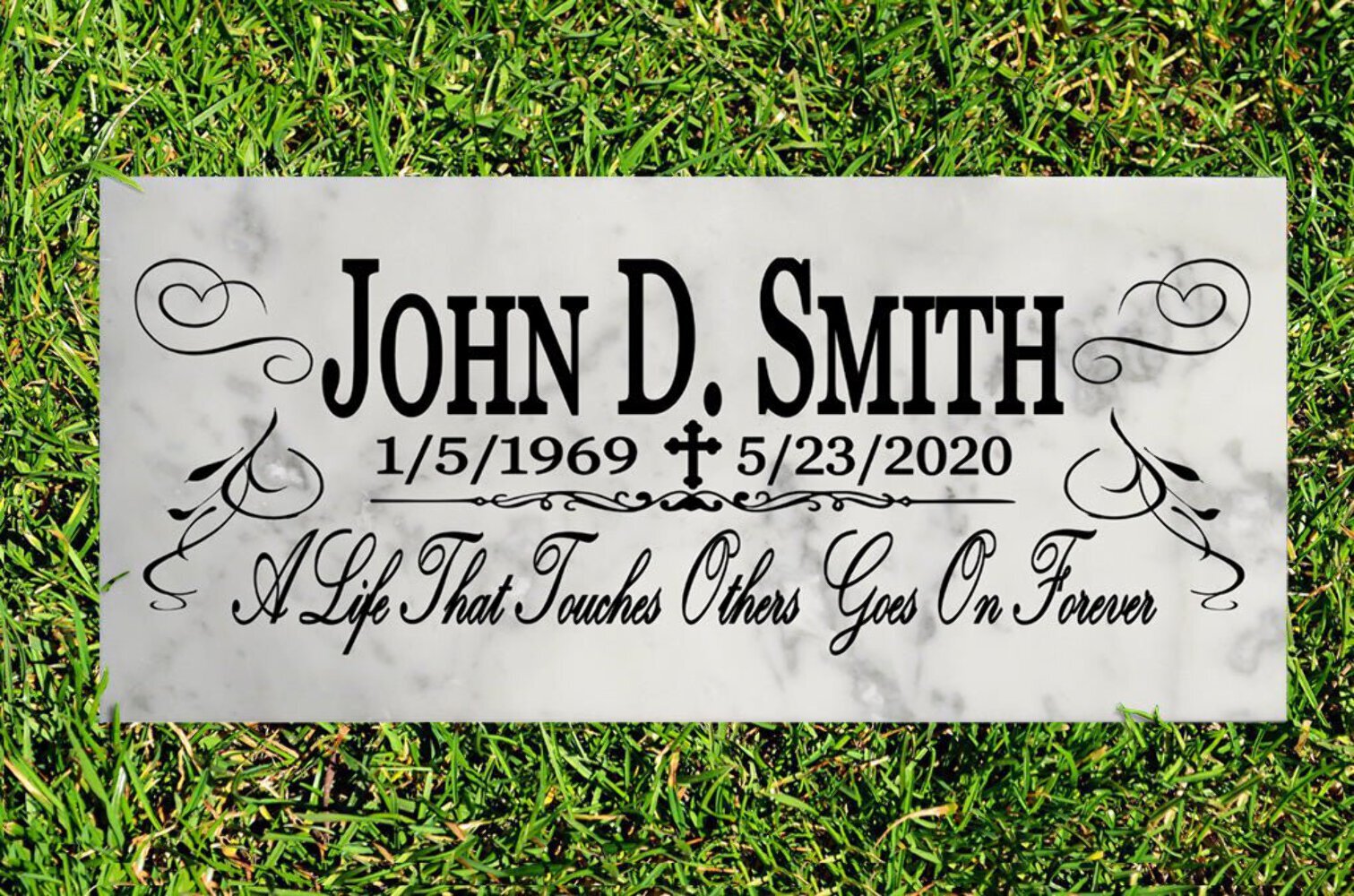Personalized Loved One Memorial Stone Indoor or Outdoor Garden Gift