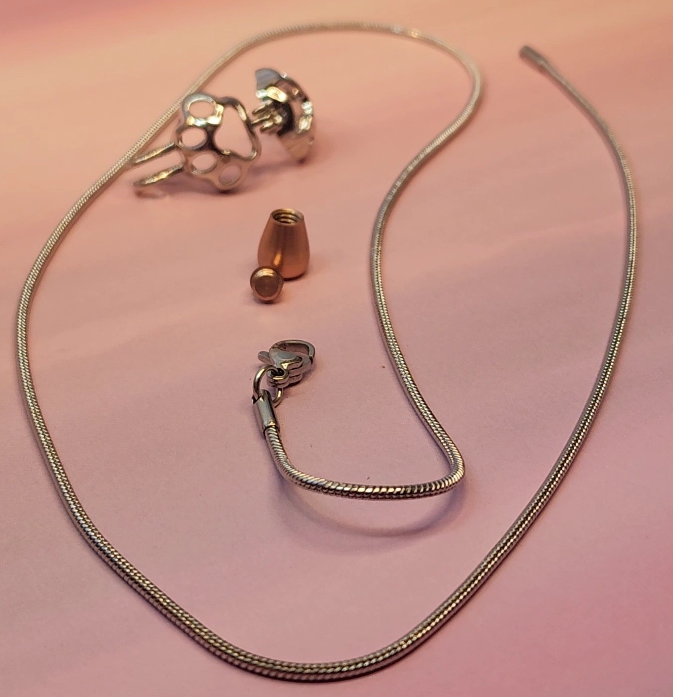 Paw Print Necklace Pet Cremation Jewelry
