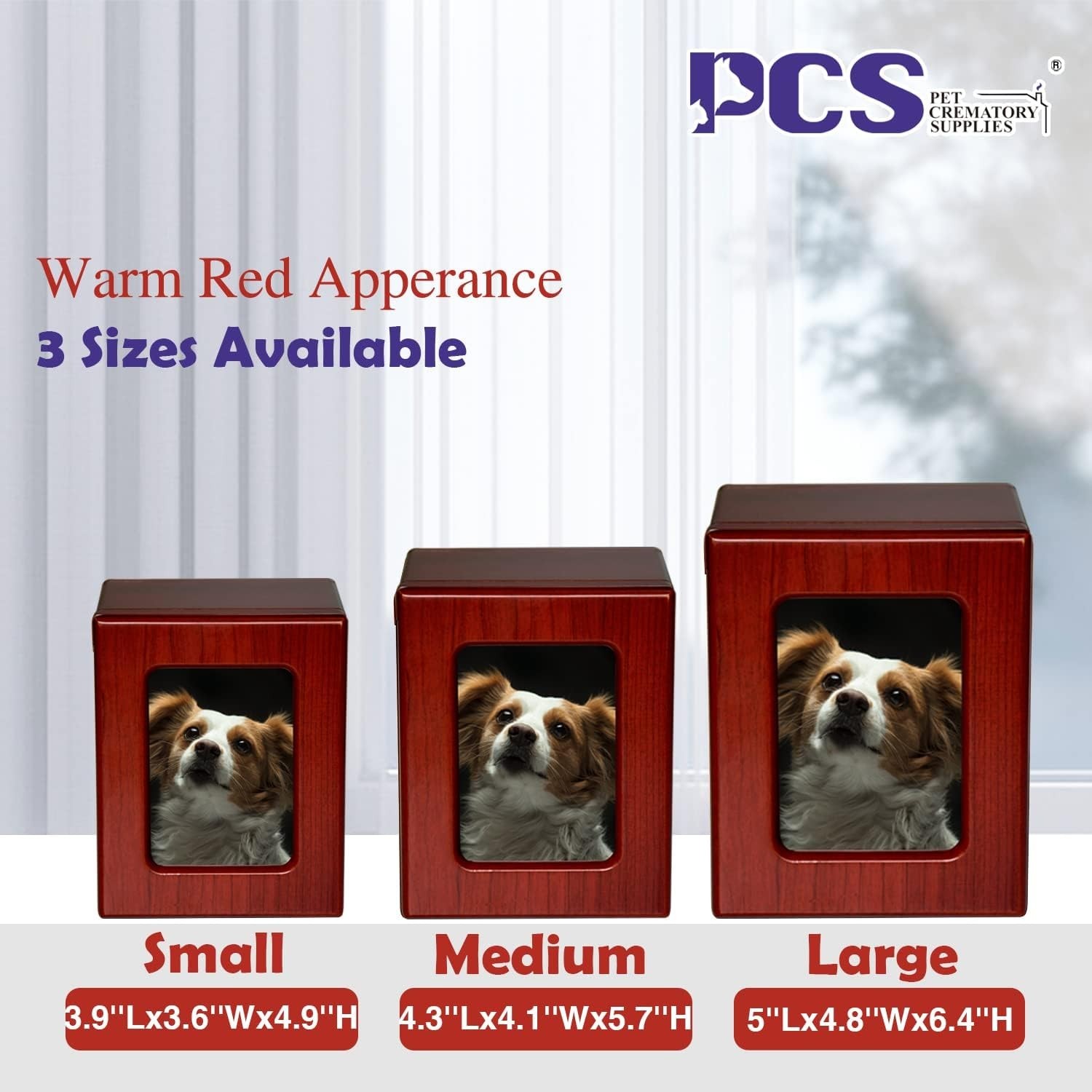 PCS Pet Urns for Dogs Ashes, Dog Photo Urn, Urns for Dog Ashes, Pet Cremation Bo
