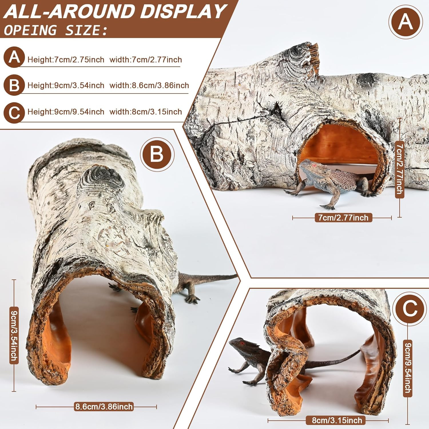 Reptile Hide Caves Simulation Tree Hideout, Hideout Shelter Sleep Cave Is Decora