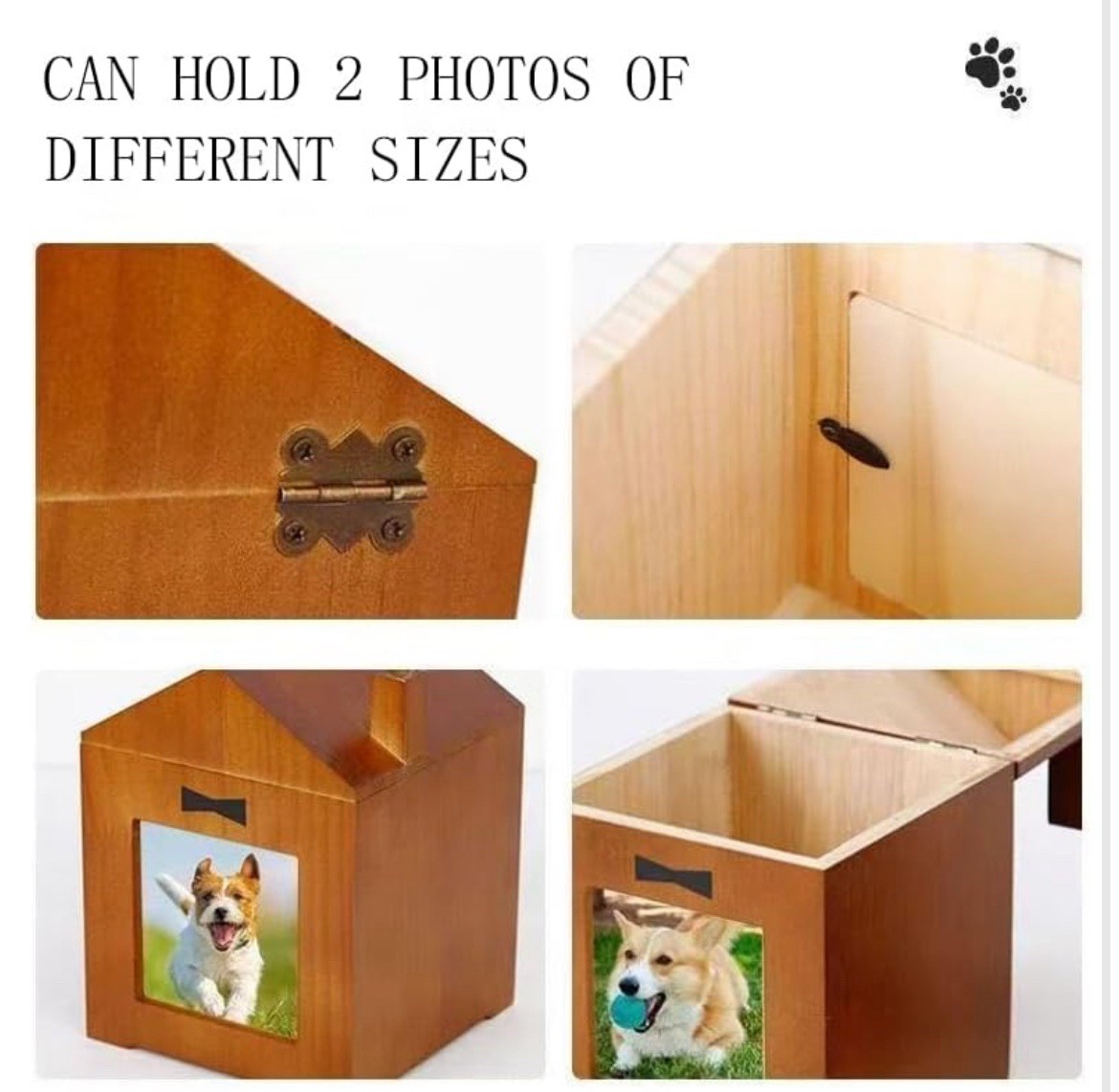 Pet Memorial Urn Pet Dog Urns for Photo Frame for Pets Pet Memorial Gift