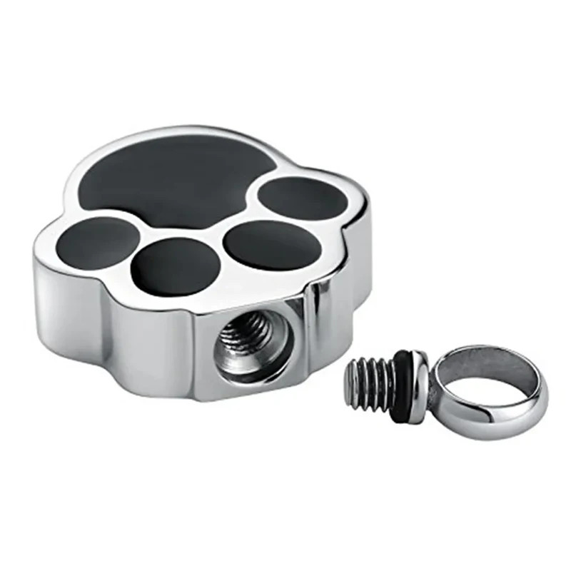Pet Paw Print Cremation Jewelry Ashes Urn Necklace Dog Cat Memorial Pendant