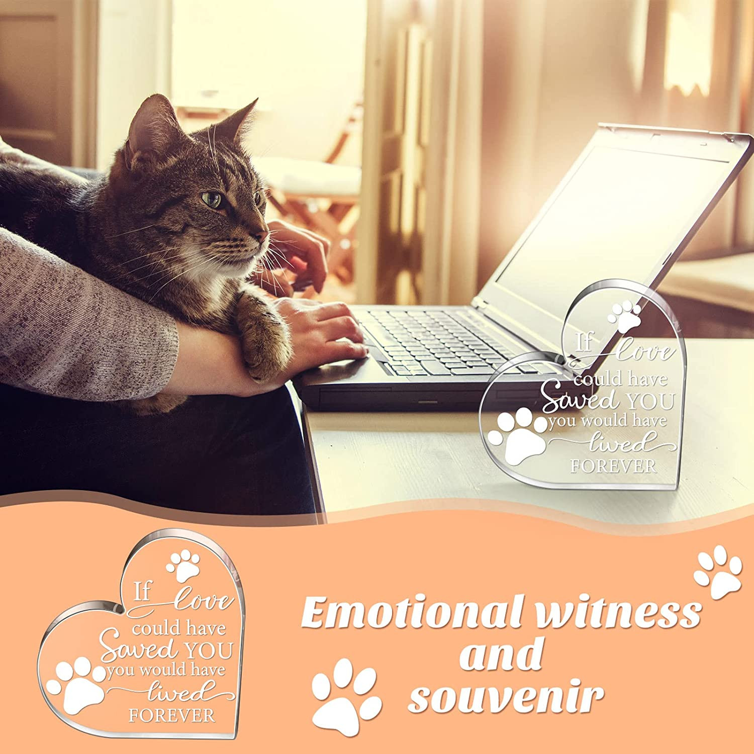 Pet Memorial Gift Pet Keepsake Sympathy for Loss Remembrance Cat Memorial Bereav