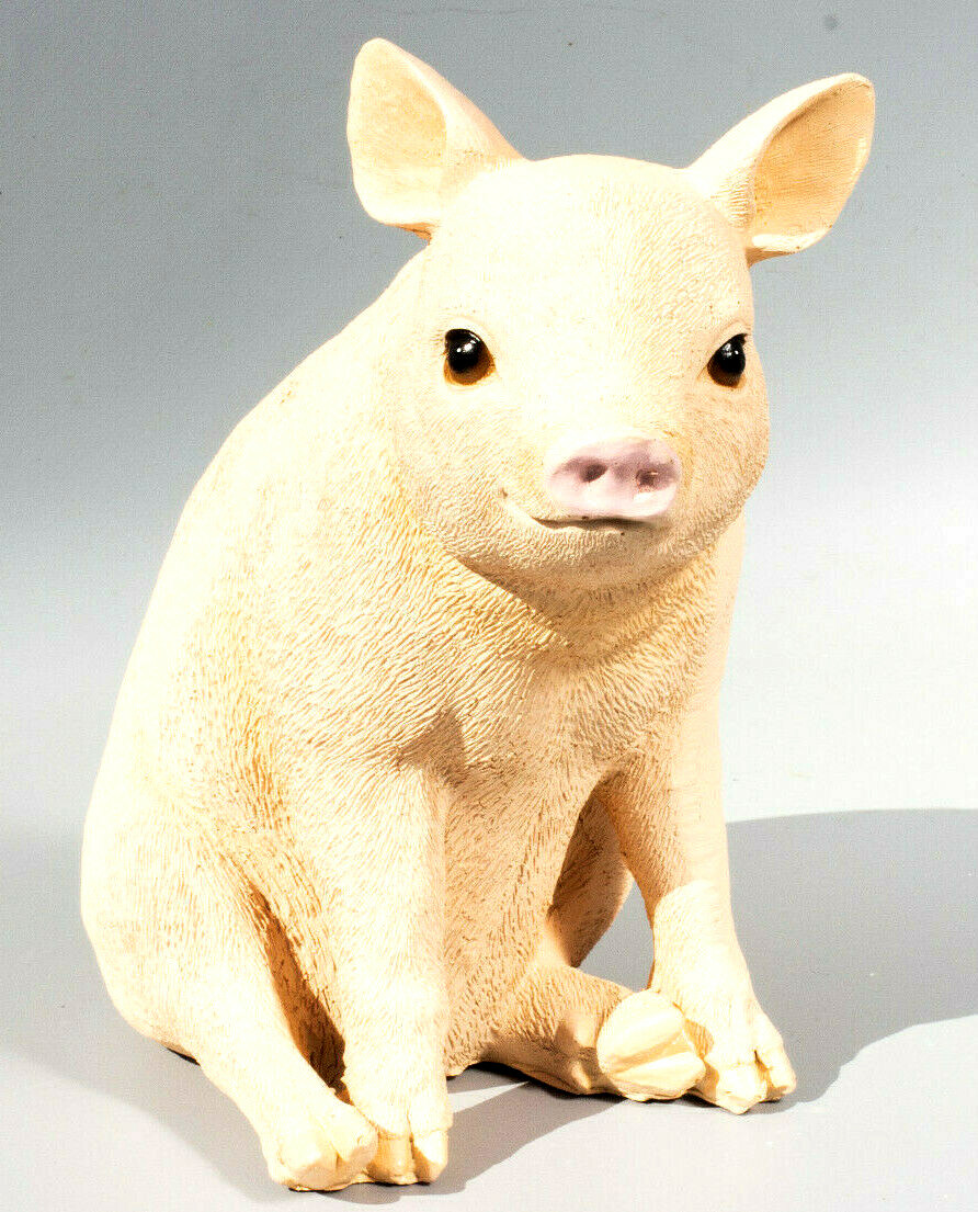Cremation Urn Pet Ashes Pig Statue Memorial Grave Decor Hog Figure Swine Animal
