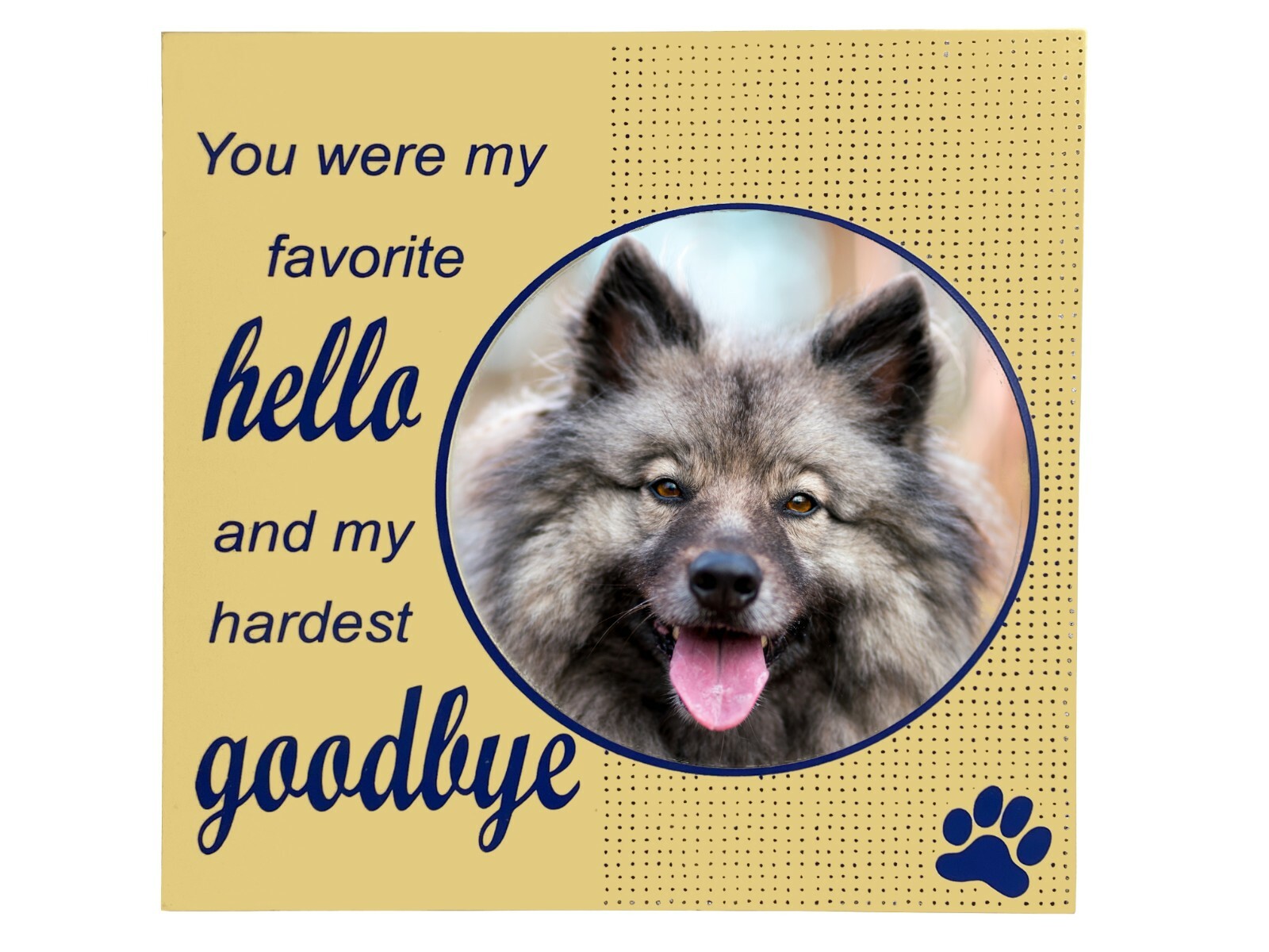 Pet Remembrance Picture Frame, 12×12 Memorial, Bereavement, Loss, Dog, Gift