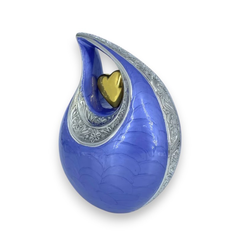 Engraved Teardrop Aluminum Cremation Urns Adult Human Ashes for Male Female