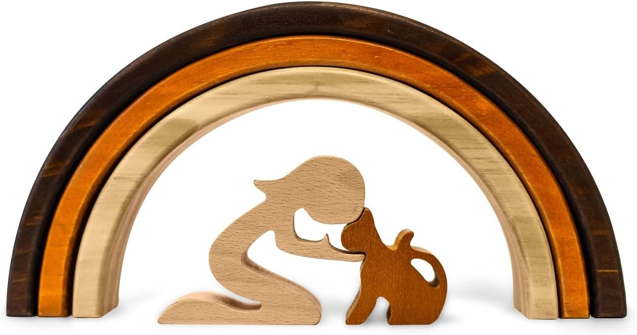 Meaningful Cat Mom Gift – Rainbow Bridge Poem Keepsake
