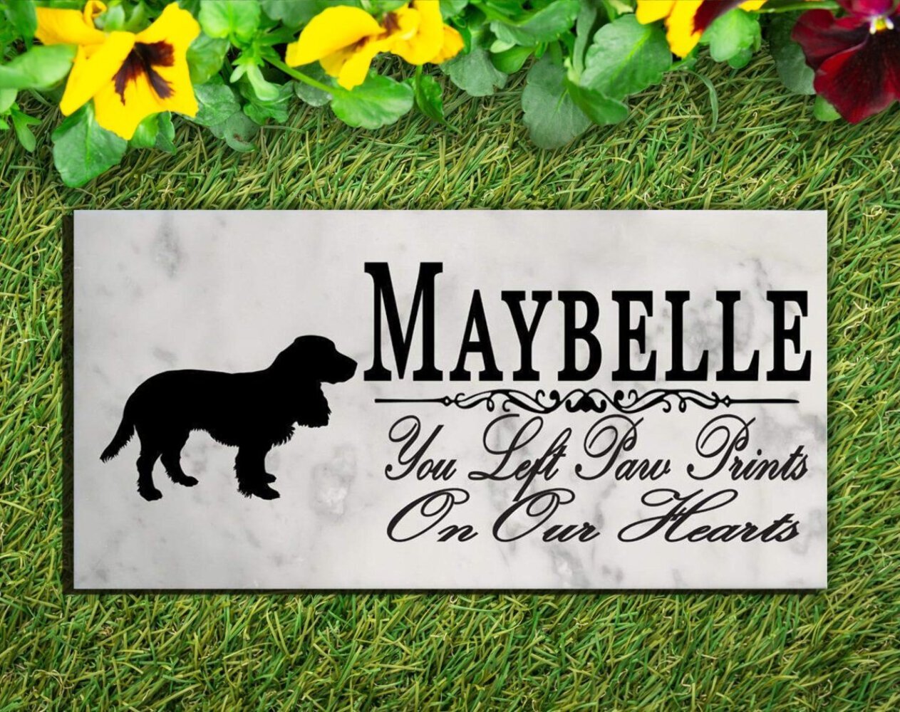 Field Spaniel Memorial Stone Personalized Garden Rock Grave Marker Outdoor or In