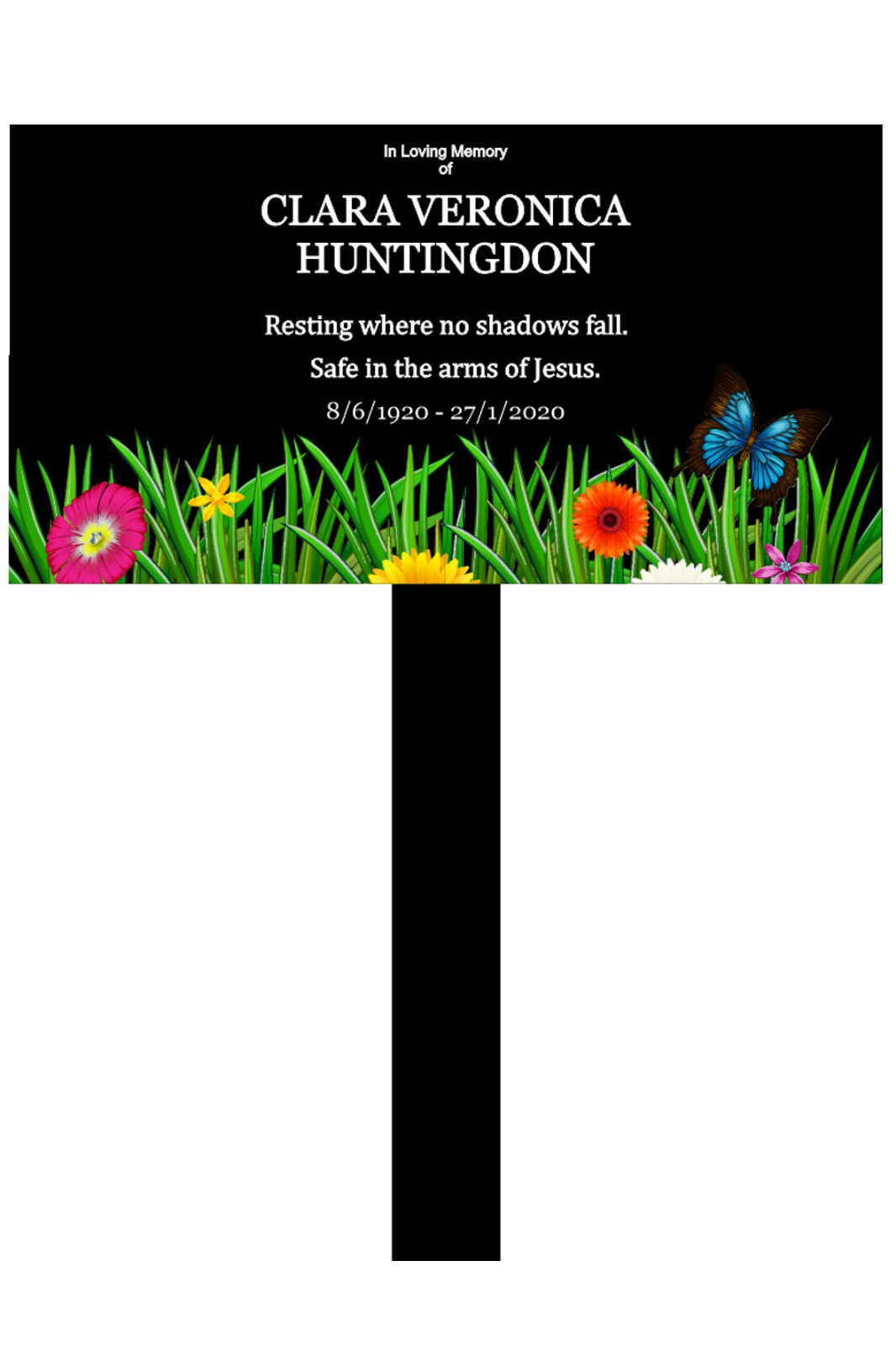 Memorial Stake – Grave Marker