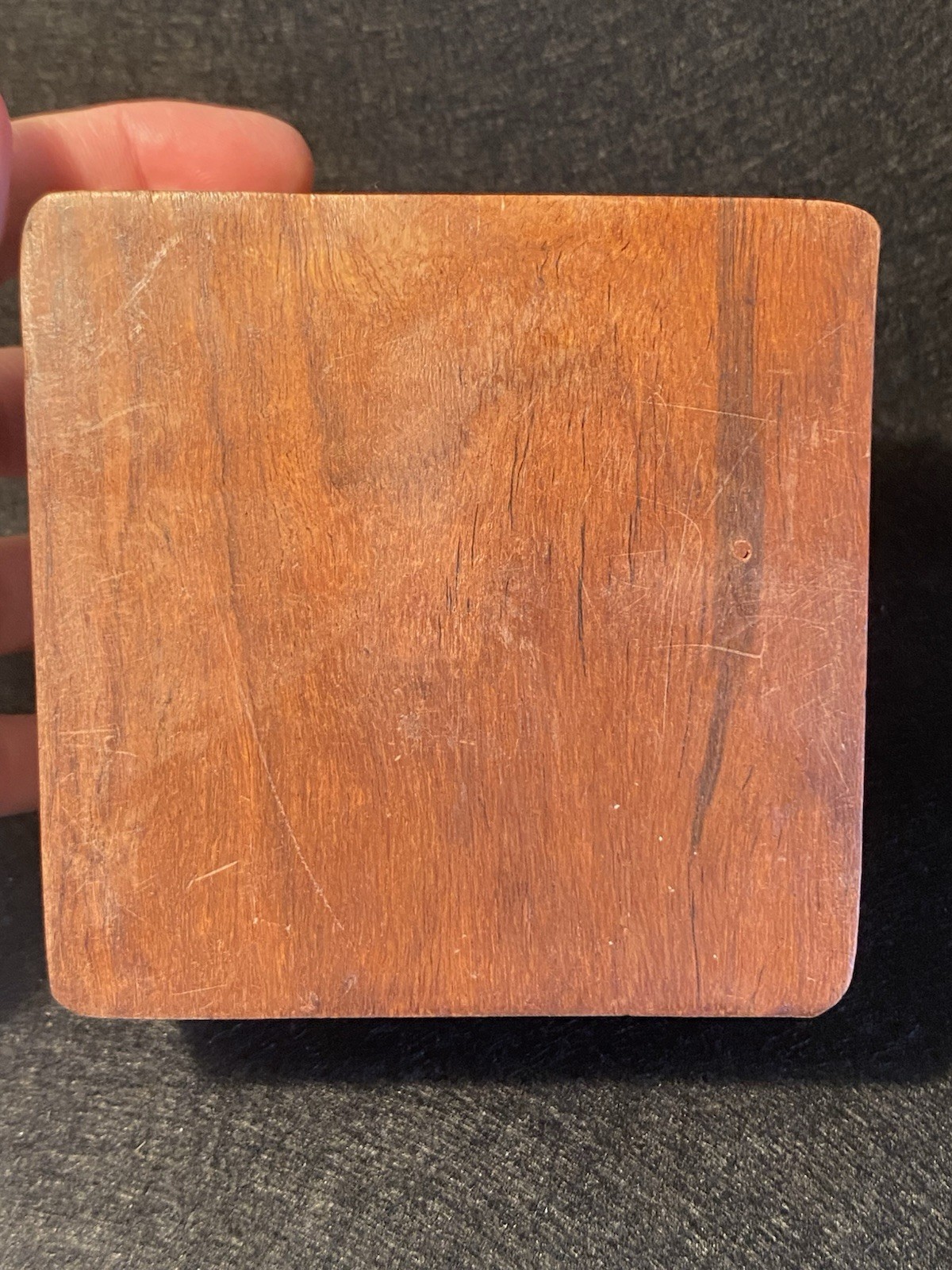 Cremation Urn For Ashes Small Wooden Pet Memorial Keepsake Box Trinket Brass