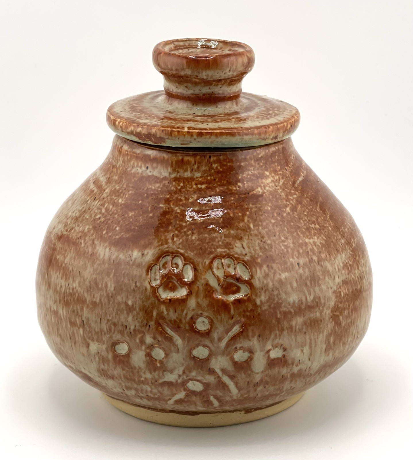 PET URN POTTERY Handmade w/love for Pet Ashes & Memorial Keepsake w/Pet Charms
