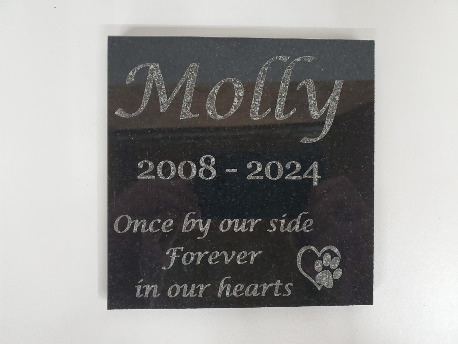 Dog or Cat Pet Memorial Grave Stone Garden Headstone Granite Burial Marker d2