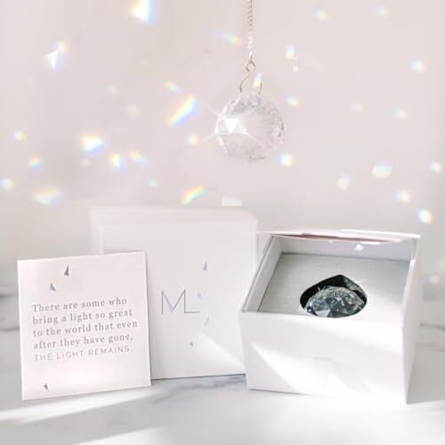 Modern Grief Gift, 40mm Crystal Ornament Rainbow Maker, Unique Memorialight
