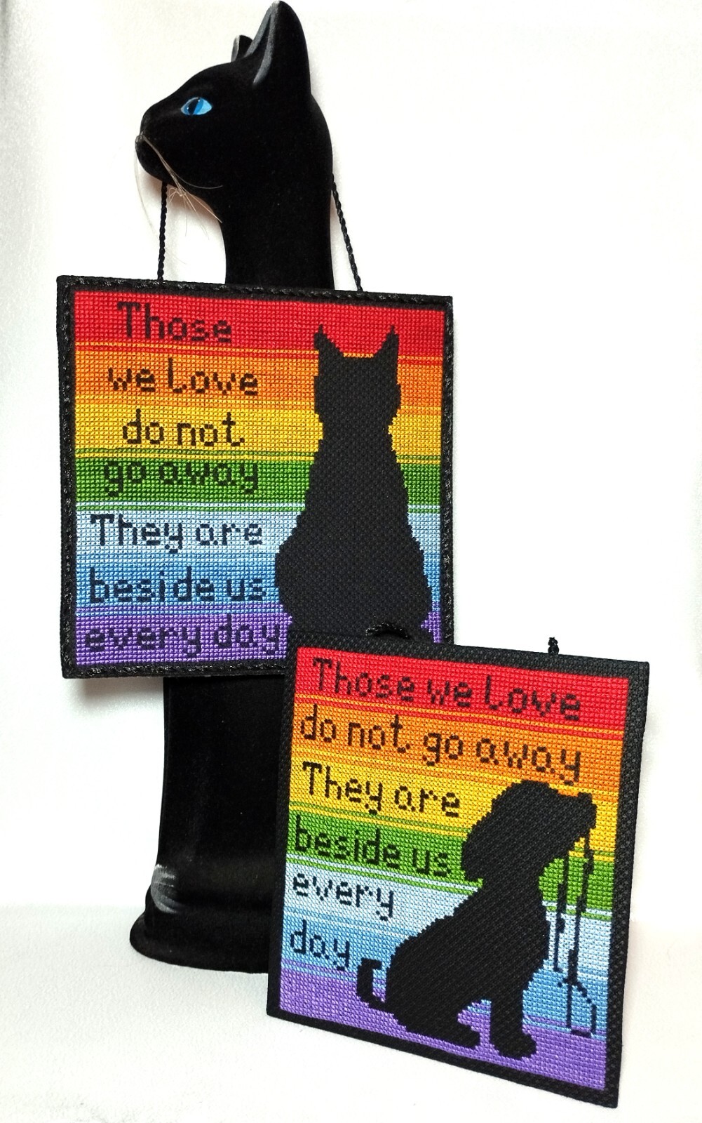 Cat Memory Gift. Cat Loss Gift. Cat Memorial Sign. Pet Loss. Rainbow Bridge