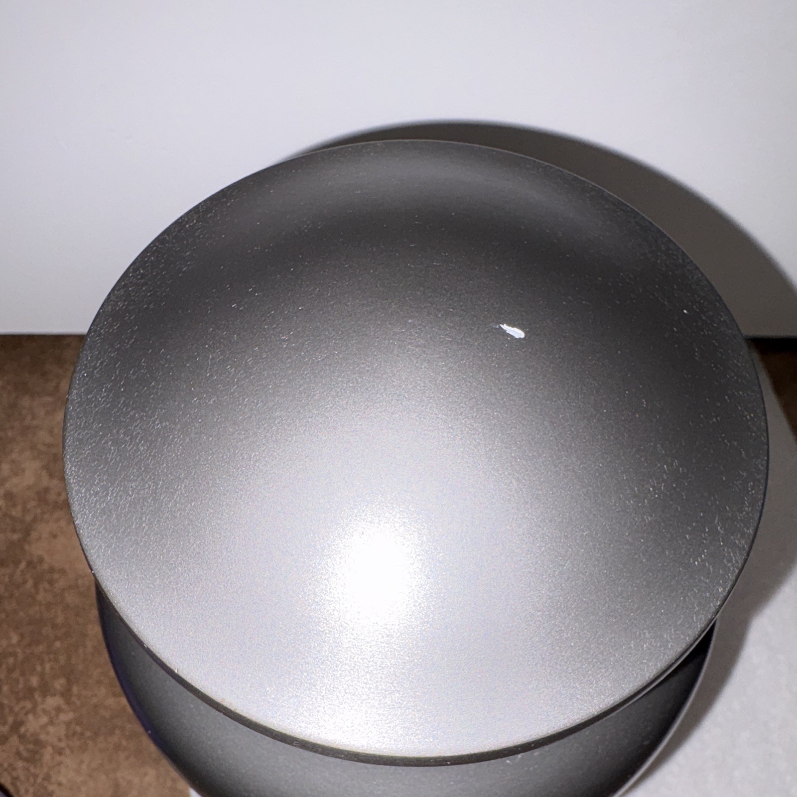 Gray Dog Pet Memorial Cremation Urn with Lid, Silver Paw Prints Design NEW