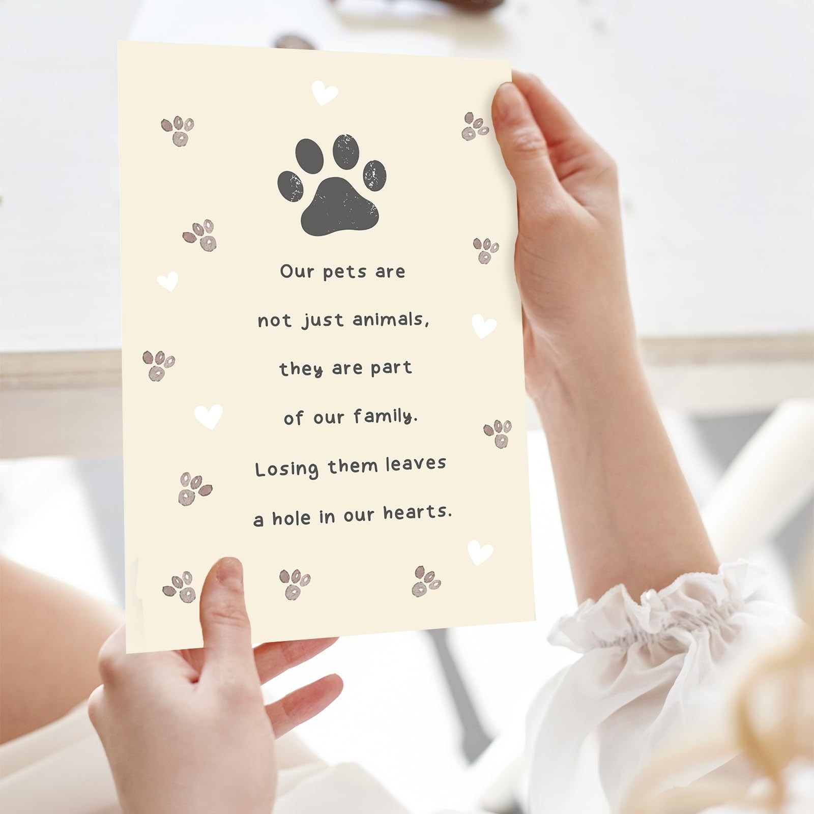 Pet Sympathy Card for Dog Cat, Loss of Dog Sympathy Gift, Pets Memorial Gifts…