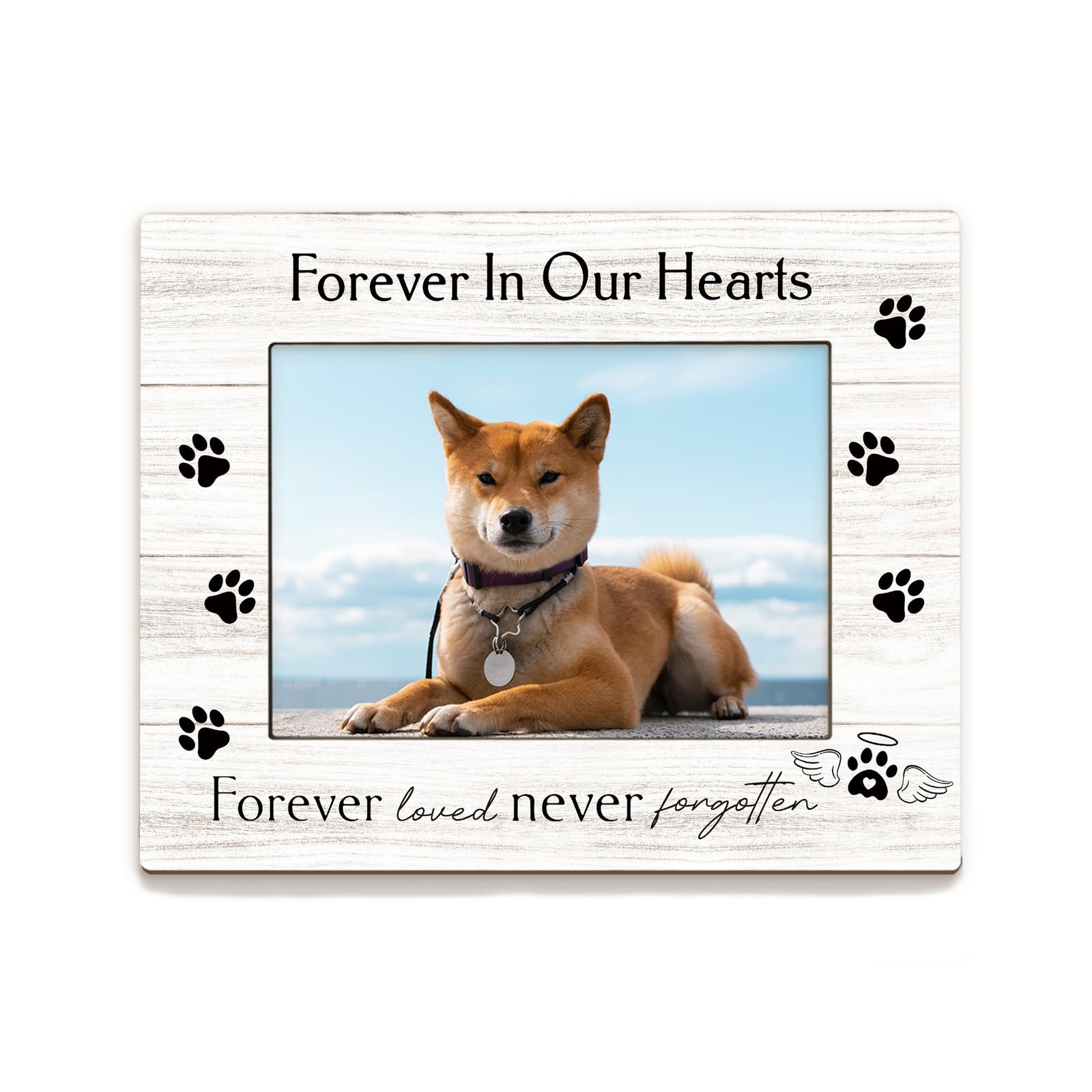 Dog Memorial Picture Frame 5×7, Memorial Pet Photo Frame, Dog Cat Memory Gift…