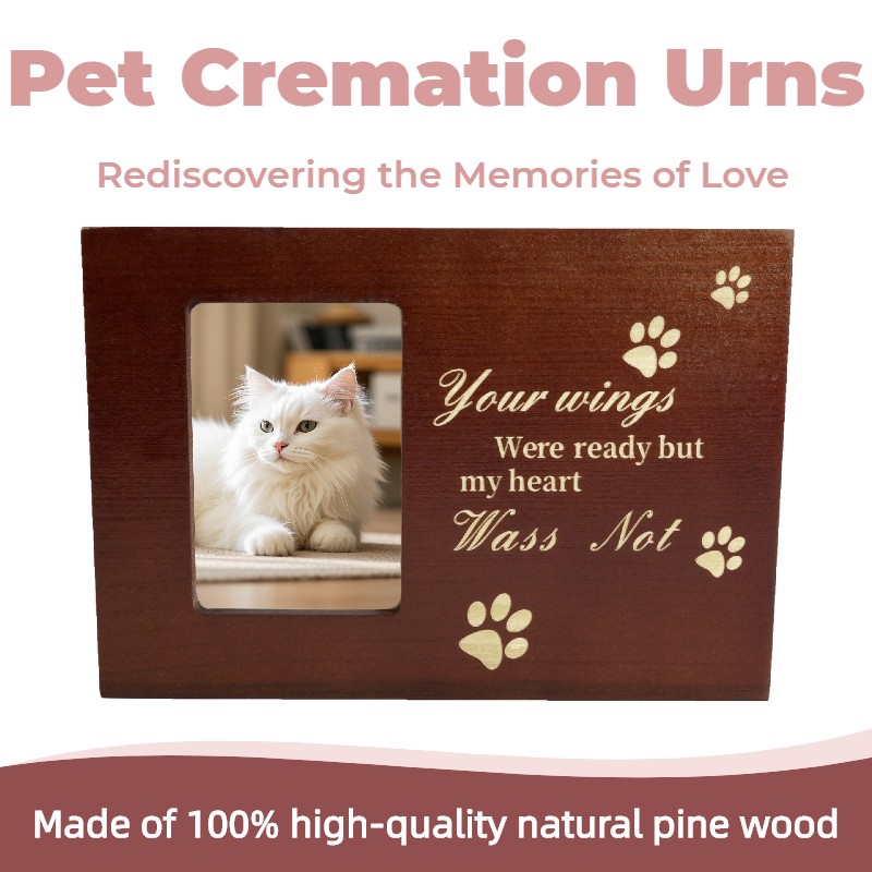 Pet Memorial Urns for Dog or Cat Ashes Large Wooden Funeral Cremation Urns