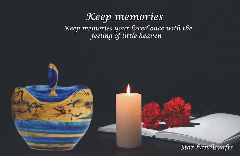 Wooden Urns for Human Ashes Adult Male Female – Cremation Urn Large Wood Urn Box