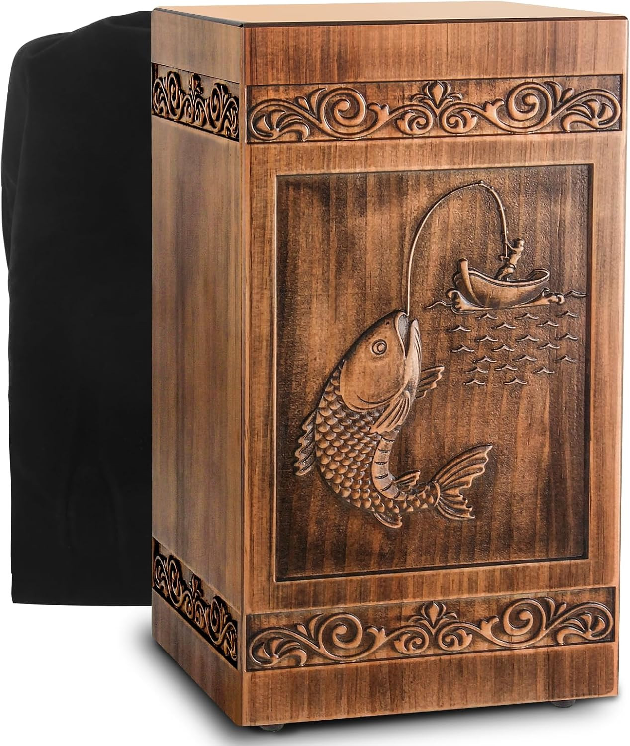 Wooden Urn for Ashes Adult Male Female, Cremation Urns for Human Ashes Adult Men