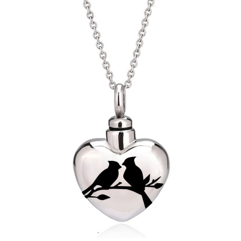 Pet Urn Necklace for Dog Cats Ashes Pet Cremation Jewelry Keepsakes Gift Unisex
