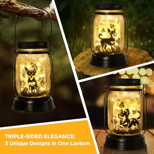 Gifts for Women/Men Solar Lanterns Dog Mom Birthday Dog Lovers Chihuahua