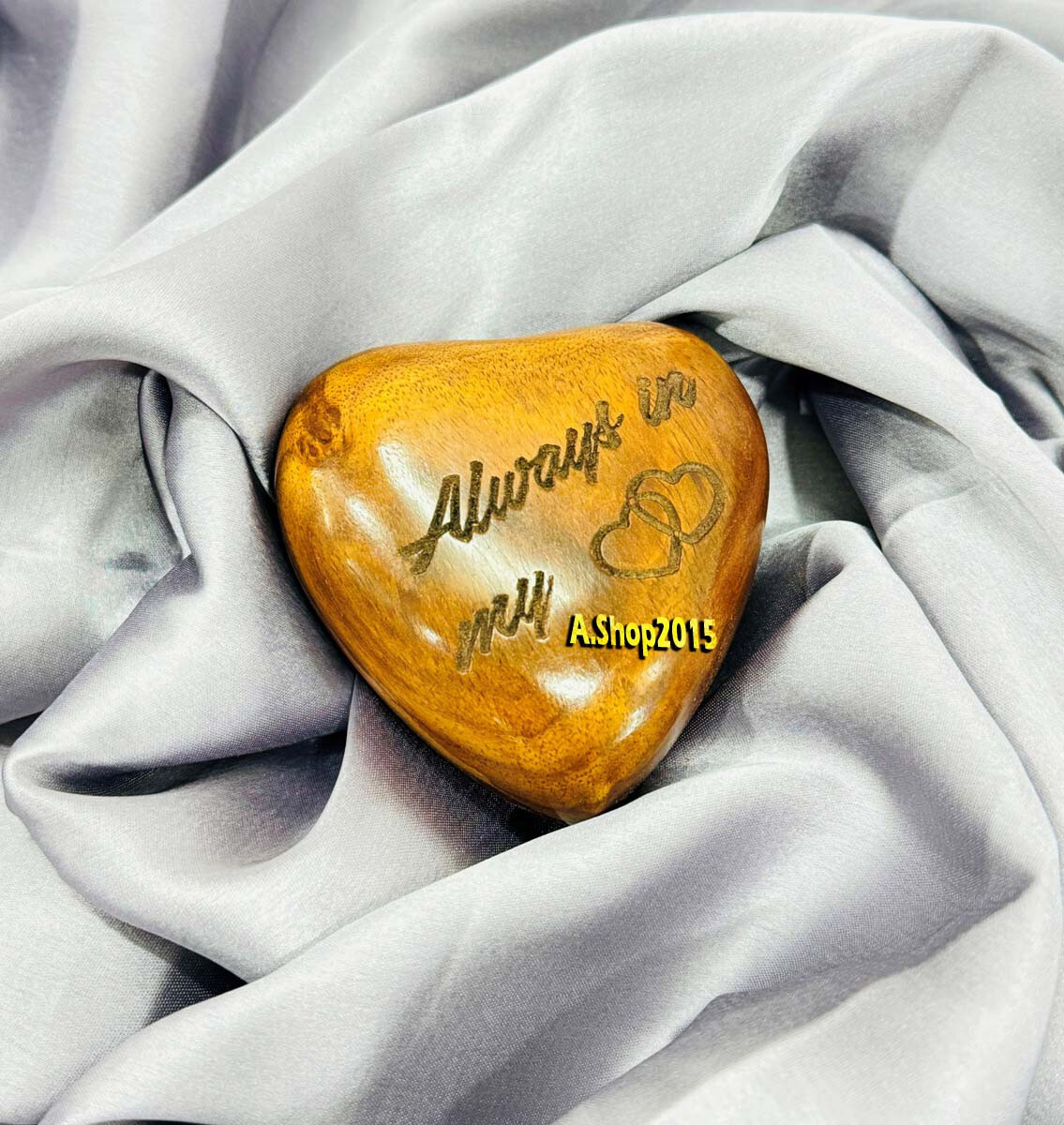 Wooden Heart Urn Keepsake Cremation Urn for Human pet Ashes Handcrafted Urn
