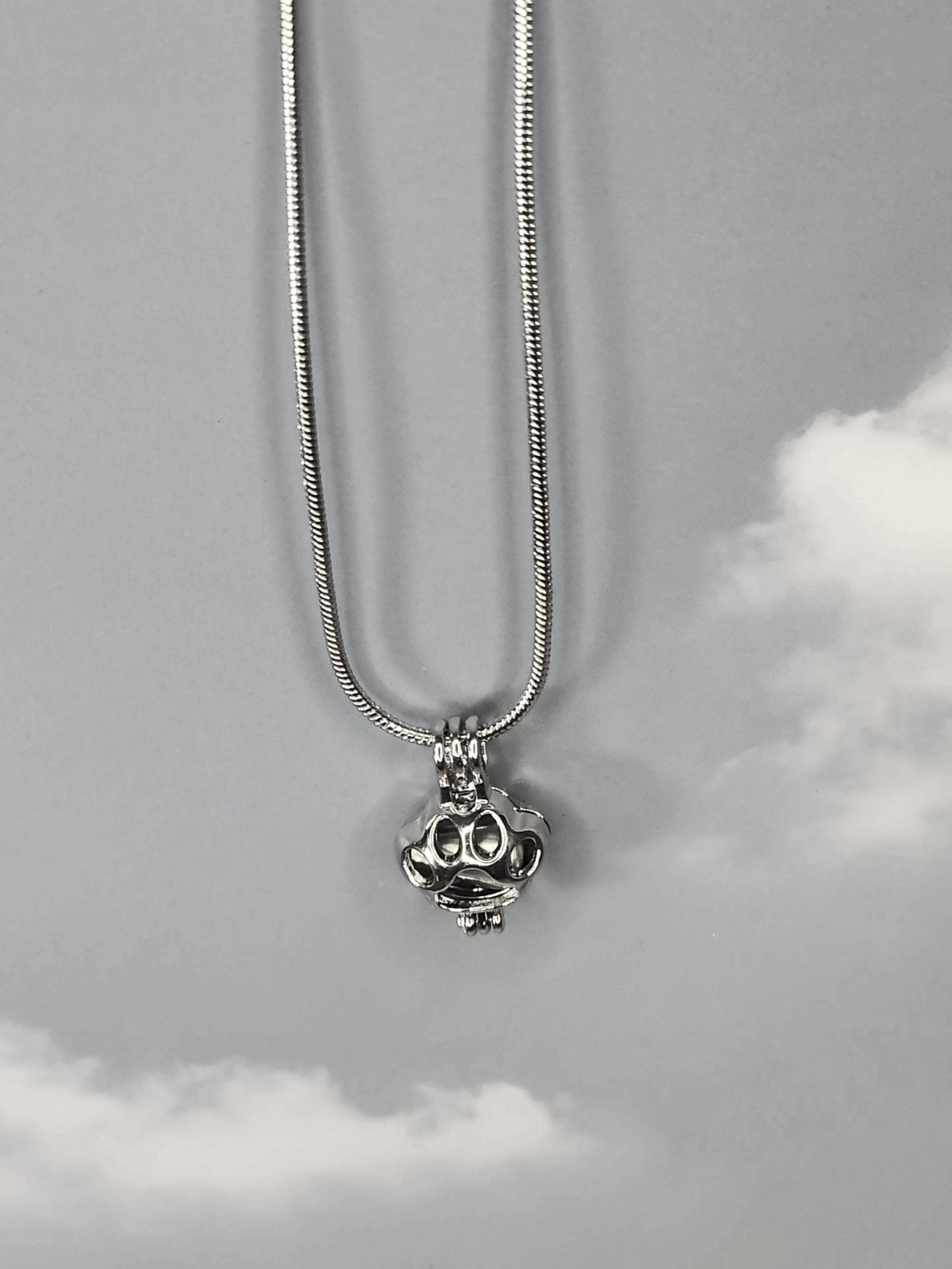 Paw Print Necklace Pet Cremation Jewelry