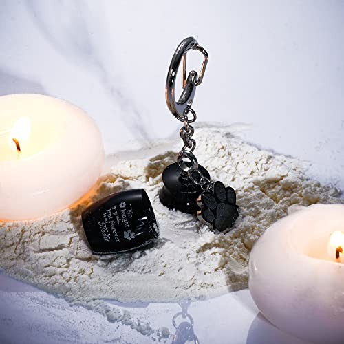 2 Pcs Pet Dog Urns Keychain for Ashes with 2 Storage Bags Small Fresh Style