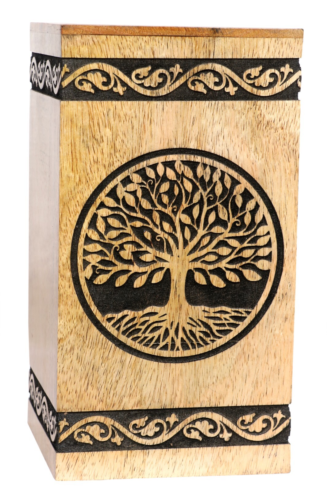 Human Ashes Adult Male Female, Wooden Urns Box Mango Wood Urns