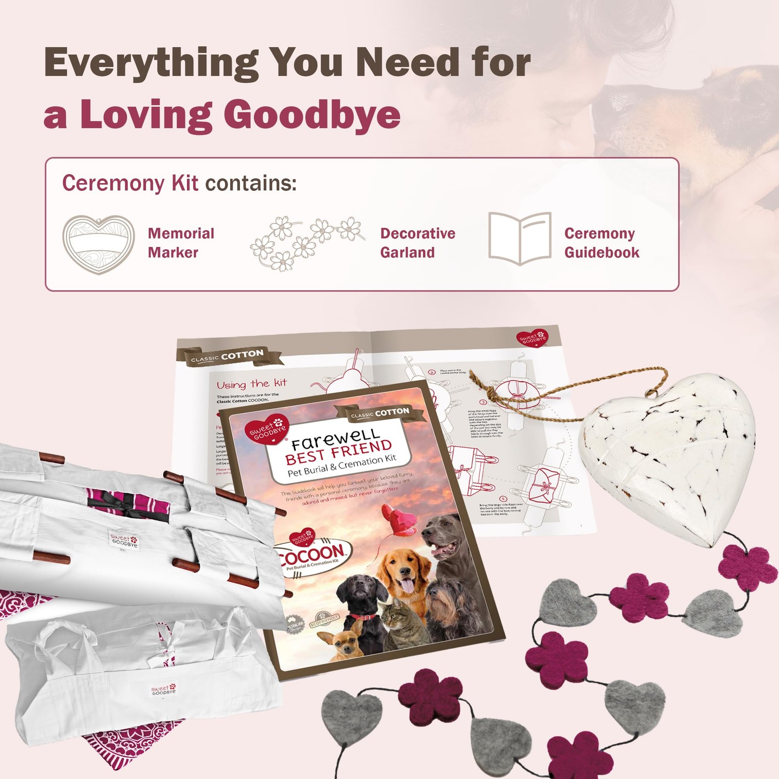 Sweet – Pet Ceremony Kit Classic Cotton- Casket For All – Rabbits