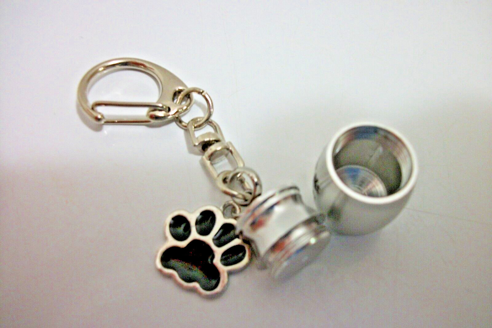 Mini Pet Cremation Urn Keychain/Necklace Pendant Memory Keepsake Dog Cat Tribute