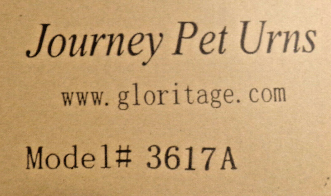 Journey Pet Urns Model 3617A faux Brushed Brass Finish Open Box see descrip New