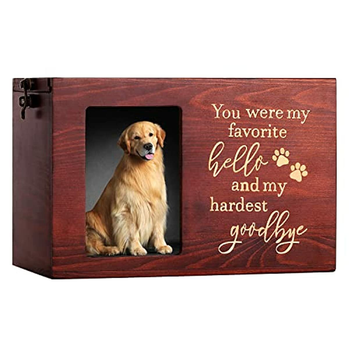 Pet Memorial Urns For Dog Or Cat Ashes Large Wooden Personalized Funeral Cremati