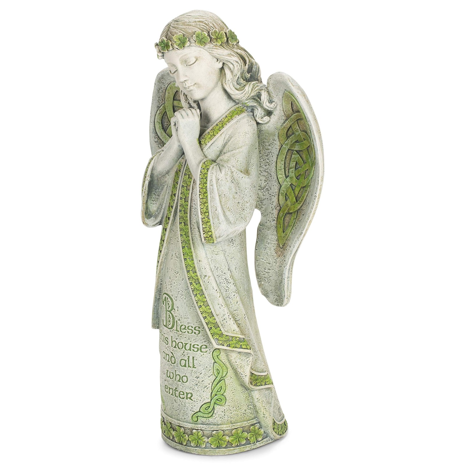 Joseph’s Studio by Roman, 14.5″ H Celtic Angel Garden Statue, Outdoor Décor