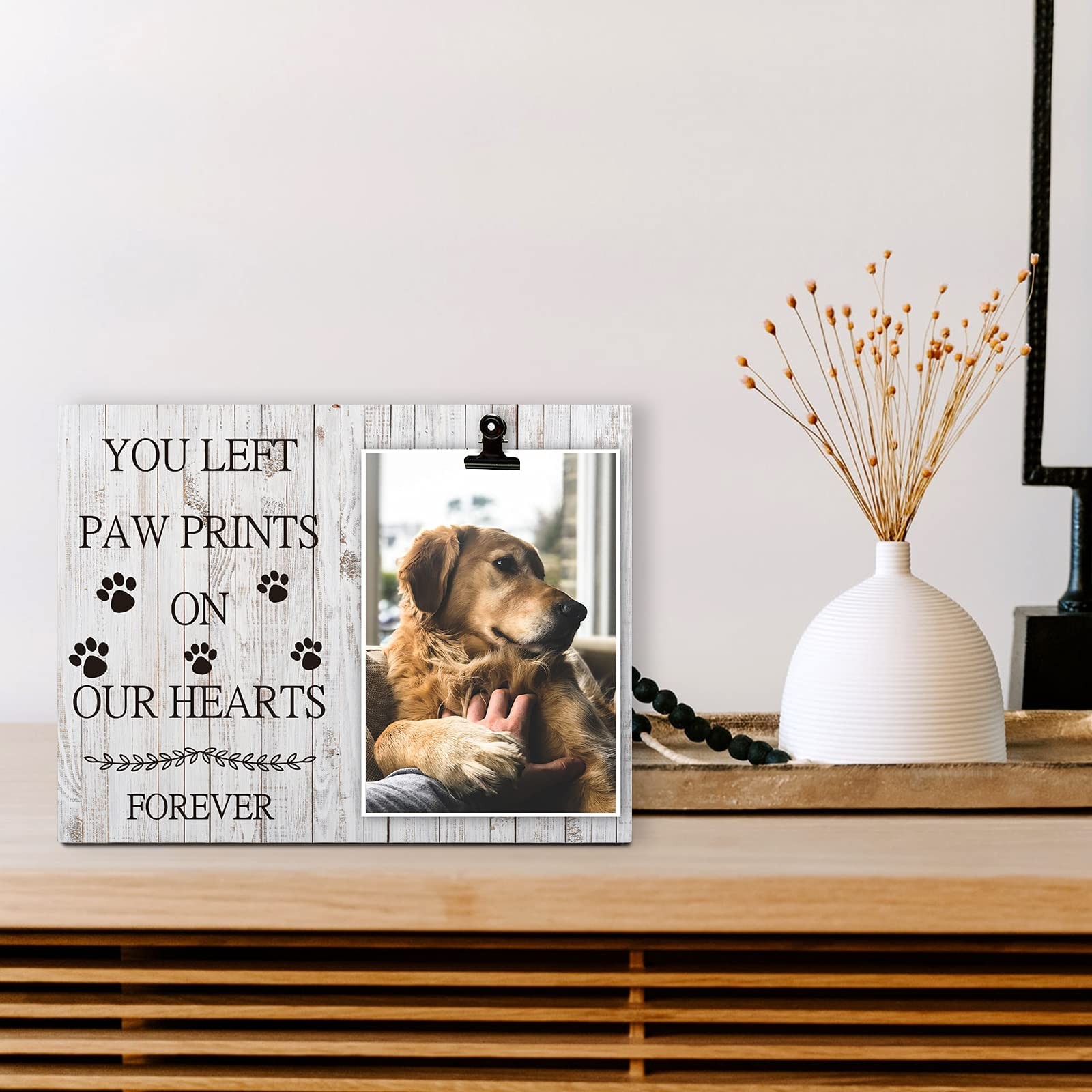Pet Picture Frame Cat or Dog Frame 4×6 Memorial Pet Loss Picture Frame