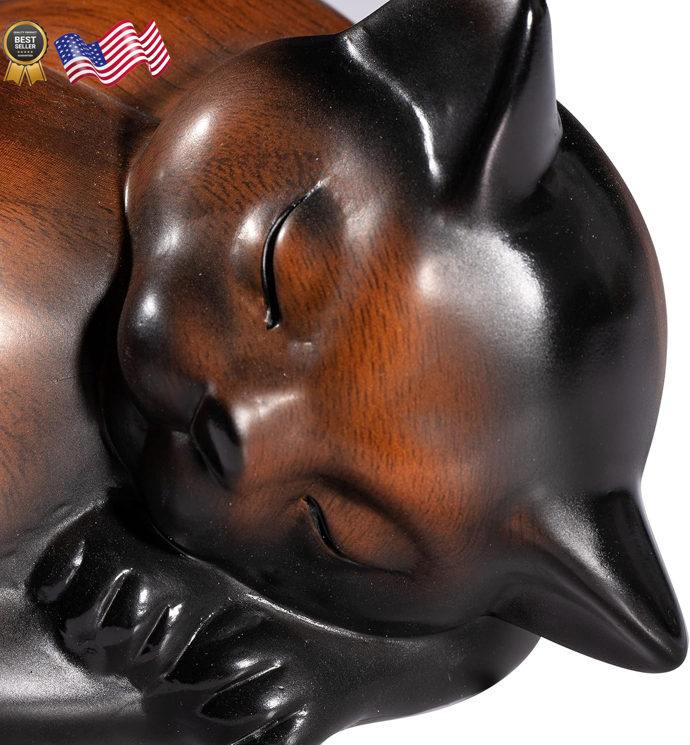 Sleeping Cat Resin Urn for Ashes Pet Cremation Urn for Small Animals FREE SHIP