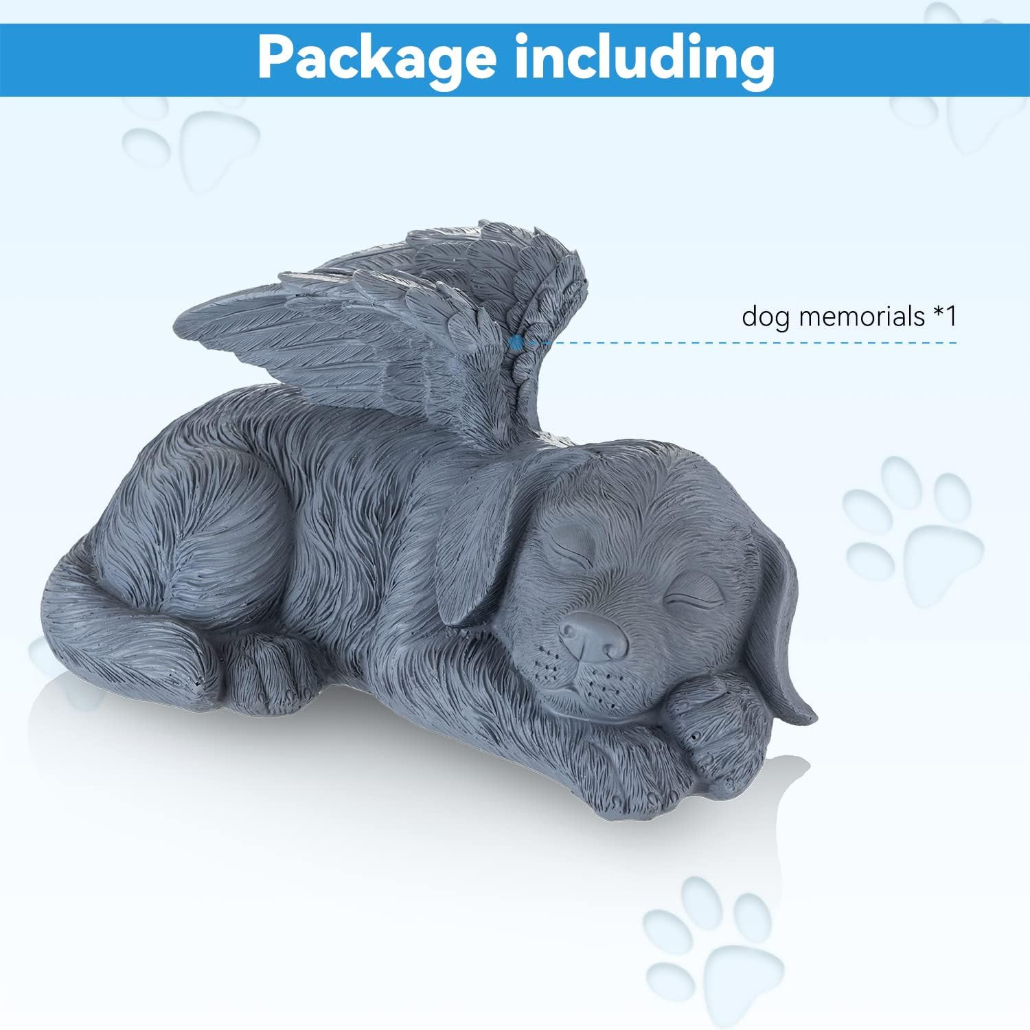 :The Dog Angel Memorial Statue,Dog Angle Memorial Placed in Indoor Angel Decorat