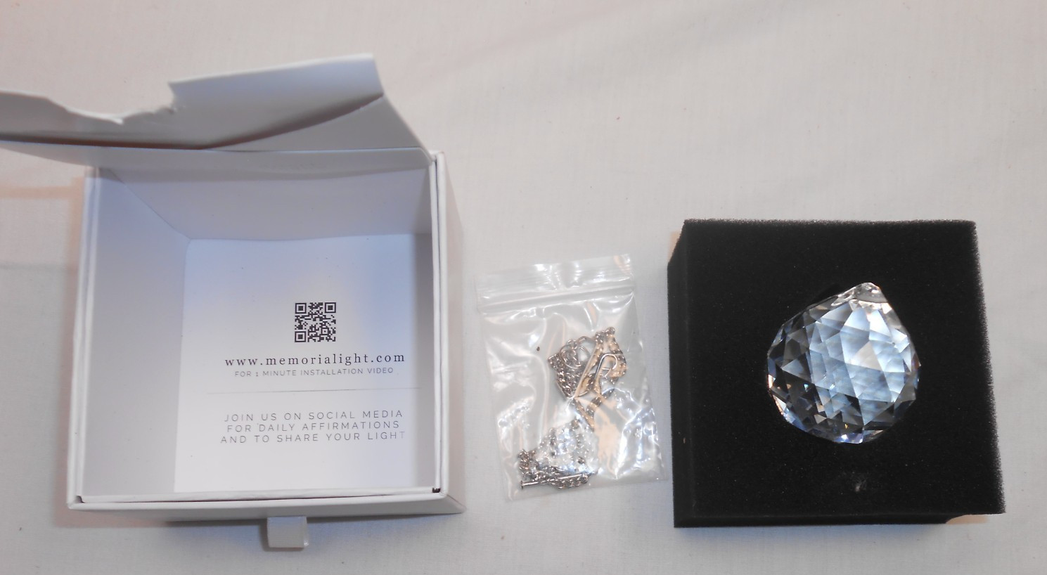 Modern Grief Gift, 40mm Crystal Ornament Rainbow Maker, Unique Memorialight