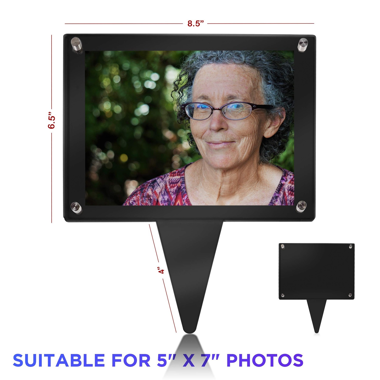 SimpleView 5×7 Waterproof Picture Frame | Memorial Gifts | Cemetery Decoratio…